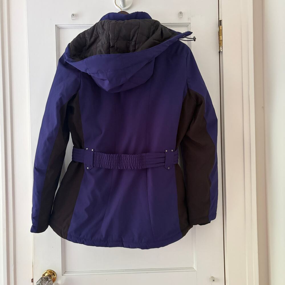 ZeroXposur Coat Size Medium Purple Hooded. NWT Belted - Picture 8 of 13